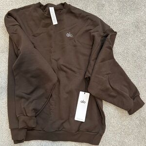 ALO Yoga Brown Sweatshirt